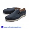 ZAPATO HOMBRE KIOWA CON GOMA PARA FACIL PONER , LIGERO Y FLEXIBLE CON PLANTILLA DE GEL FOAM - MARINO