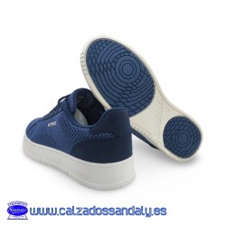NICOBOCO ZAPATILLA CASUAL URBANA TRANSPIRABLE CON SUELA CONFORT LIGERA Y FLEXIBLE CON AMORTIGUACION - MARINO