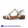 OH MY SANDALS SANDALIA TACON PLANO CON MONEDAS EN EL EMPEINE Y SUELA CONFORT FLEXIBLE Y PLANTILLA GEL - HIELO