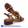 MYSOFT SANDALIA TACON BAJO PARA VESTIR CON SUELA DE GEL Y LIGERA FLEXIBLE, ELEGANTES Y COMODAS - NATURAL