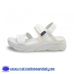 PAREDES SANDALIA CONFORT CON SUELA DEPORTIVA CON AMORTIGUACION Y LIGERA, AJUSTE CON VELCRO - BLANCO