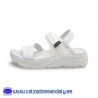 PAREDES SANDALIA CONFORT CON SUELA DEPORTIVA CON AMORTIGUACION Y LIGERA, AJUSTE CON VELCRO - BLANCO