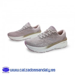 ZAPATILLA JOMA SUELA CONFORT CON DOBLE DENSIDAD DE AMORTIGUACION Y PLANTILLA MEMORY Y ANTIDESLIZANTE - ROSA CLARO - ATREYU