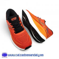 ZAPATILLA JOMA RUNNING CON GRAN AMORTIGUACION DE IMPACTOS Y SUELA ANCHA - NARANJA - TITANIUM
