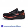 JOMA RUNNING ZAPATILLA PARA CAMINAR Y TUS ENTRENAMIENTOS, TRANSPIRABLE CON SUELA AMORTIGUACION - NEGRO / ROJO - SPEED