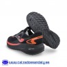 JOMA RUNNING ZAPATILLA PARA CAMINAR Y TUS ENTRENAMIENTOS, TRANSPIRABLE CON SUELA AMORTIGUACION - NEGRO / ROJO - SPEED