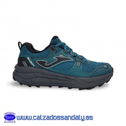 ZAPATILLA JOMA SHOCK CON PUNTERA REFORZADA Y MULTITACO CON AGARRE EN NAILON TRANSPIRABLE - MARINO CON SUELA OSCURA  - SHOCK