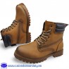 BOTA MONTAÑA ESTILO PANAMA CON CORDON Y CREMALLERA FACIL PONER - CABALLERO - MOSTAZA