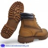 BOTA MONTAÑA ESTILO PANAMA CON CORDON Y CREMALLERA FACIL PONER - CABALLERO - MOSTAZA