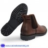 BOTA GOMA LATERAL CHELSEA CON CREMALLERA PARA FACIL PONER CON SUELA DE GOMA LIGERA - MARRON