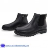 BOTA GOMA LATERAL CHELSEA CON CREMALLERA PARA FACIL PONER CON SUELA DE GOMA LIGERA - NEGRO