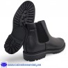 BOTA GOMA LATERAL CHELSEA CON CREMALLERA PARA FACIL PONER CON SUELA DE GOMA LIGERA - NEGRO