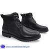 BOTA MILITAR DE VESTIR PARA HOMBRE CON CORDONES Y CREMALLERA PARA FACIL PONER - NEGRO