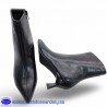BOTIN VESTIR CON PUNTA FINA Y TACON FINO BAJO, NAPA BLANDITA Y FLEXIBLE - MARRON CHOCOLATE