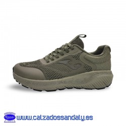 JOMA ZAPATILLA CONFORT CON CORDONDES ELASTICOS DE FACIL PONER Y SUELA ALMOHADILLADA - VERDE