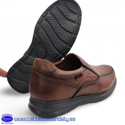 copy of ZAPATO KIOWA DE HOMBRE CON GOMAS LATERALES PARA FACIL PONER Y SUELA LIGERA - MARRON