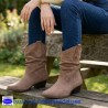 BOTA CAMPERA EN SERRAJE SUAVE Y TACON COMODO CON TAPA DE GOMA