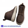 BOTIN BAJO ESTILO CASUAL CON SUELA LIGERA Y FLEXIBLE COMODA - TAUPE