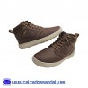BOTIN BAJO ESTILO CASUAL CON SUELA LIGERA Y FLEXIBLE COMODA - TAUPE