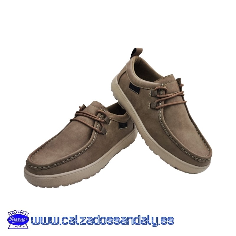GUALAVI HOMBRE ESTILO CASUAL CON SUELA LIGERA Y FLEXIBLE COMODA - TAUPE