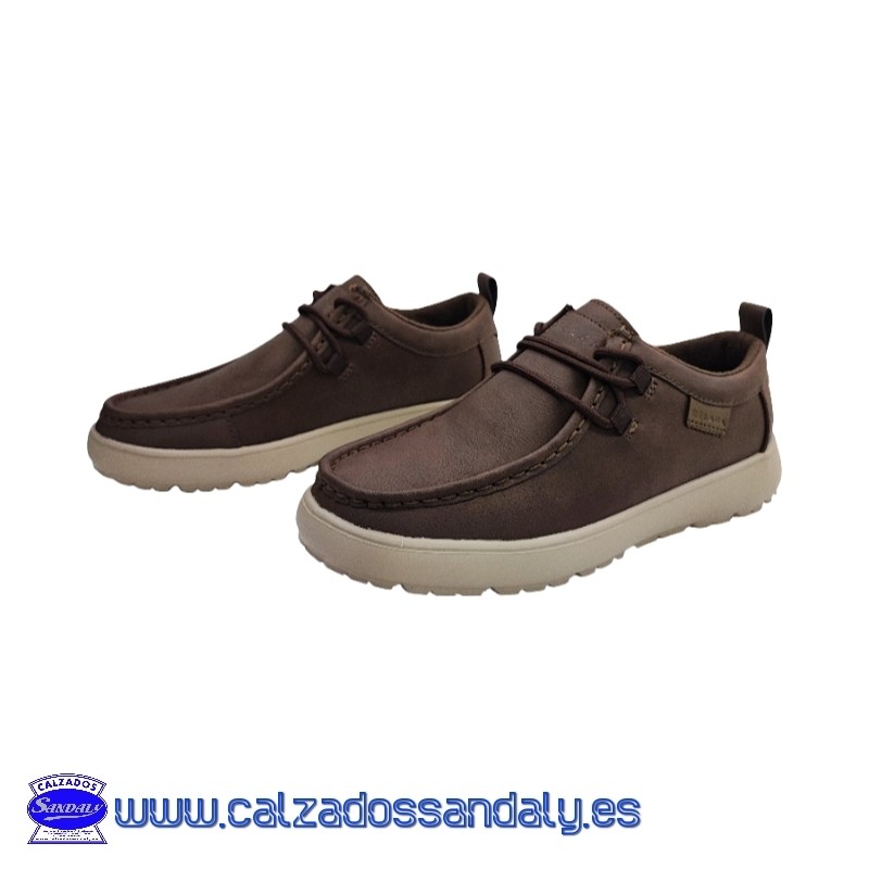 GUALAVI HOMBRE ESTILO CASUAL CON SUELA LIGERA Y FLEXIBLE COMODA - MARRON